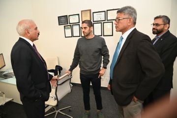 Vice Chancellor Air University Islamabad Visits NASTP